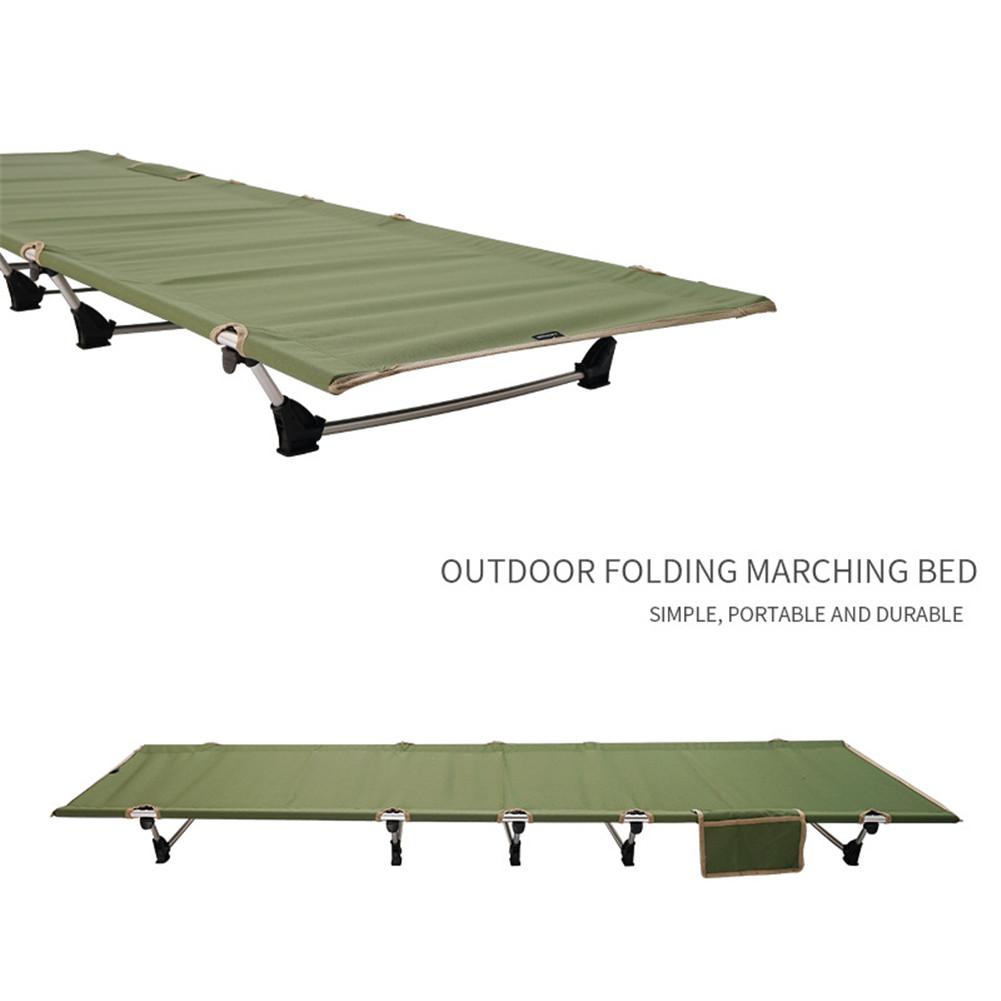 Lichtgewicht Camping Bed Outdoor Draagbare Opvouwbare Bed Veld Bed Kan Weerstaan 330lb Camping Bed Wandelen Lucht Mat
