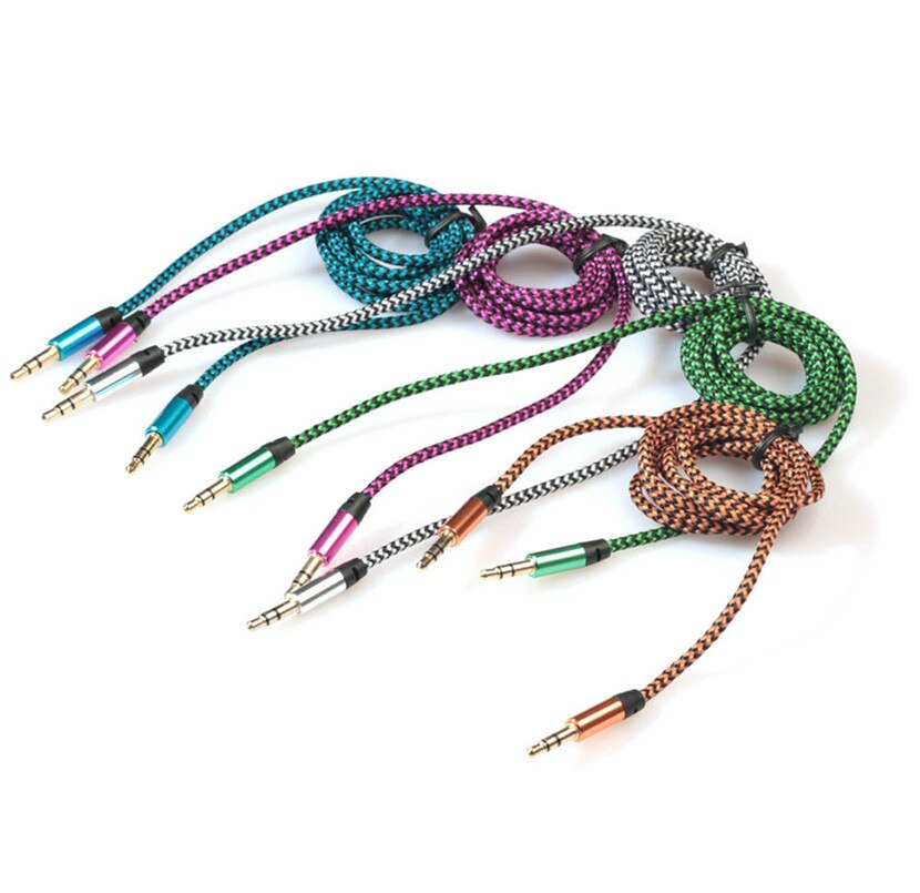 3.5mm Stereo Car Auxiliary Audio Cable Male To Male for Smart Phone Aux Auxiliary Sound Stereo Audio Data 3.5mm Cable 909