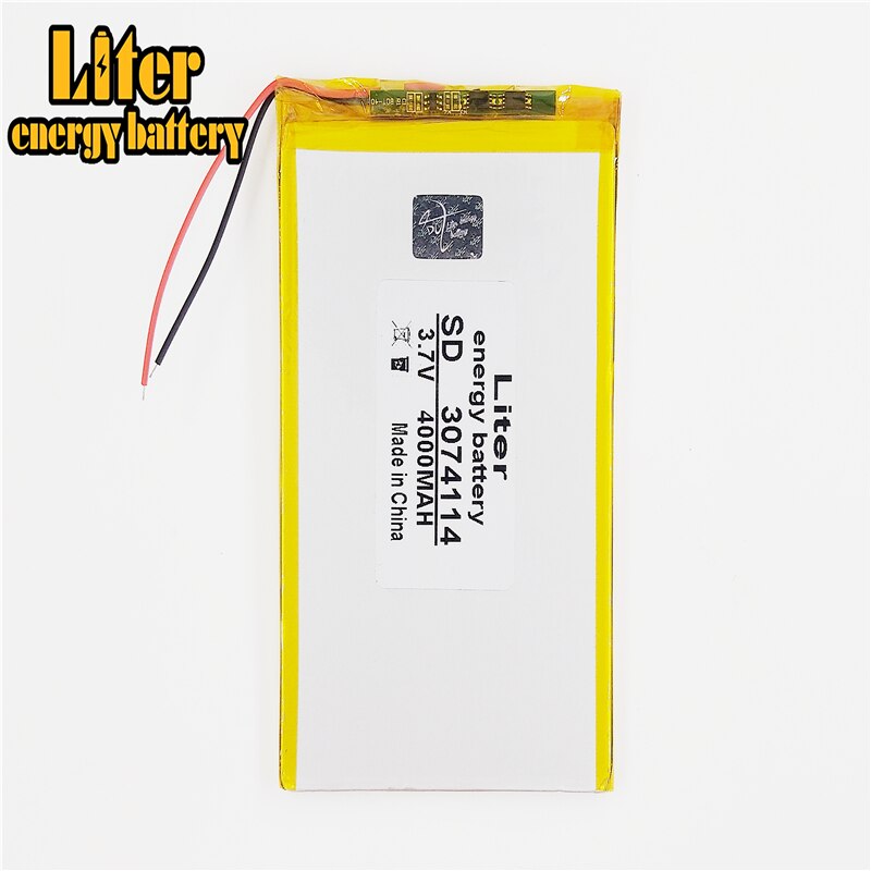 3.7 V Lithium Polymeer Batterij 4000 Mah Ultra-Dunne Hih-Capaciteit Diy Tablet 3074114