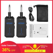 ammoon AM-5G Wireless 5.8G Guitar System Audio Transmitter and Receiver ISM Band for Electric Bass Guitars Amplifier Tools