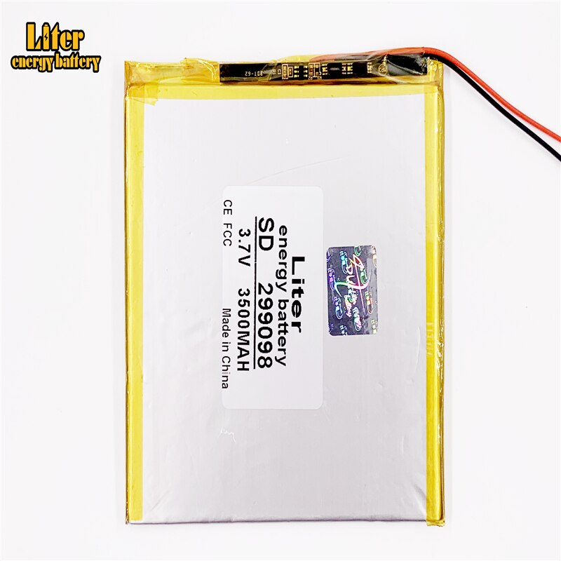 299098 3.7V 3500mah Lithium polymer Battery with Protection Board For PDA Tablet PCs Digital Products