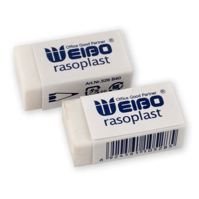 3 Sizes Rubber Eraser For School Stationery Store Pencil Eraser School Supplies 20/30/40pcs/box