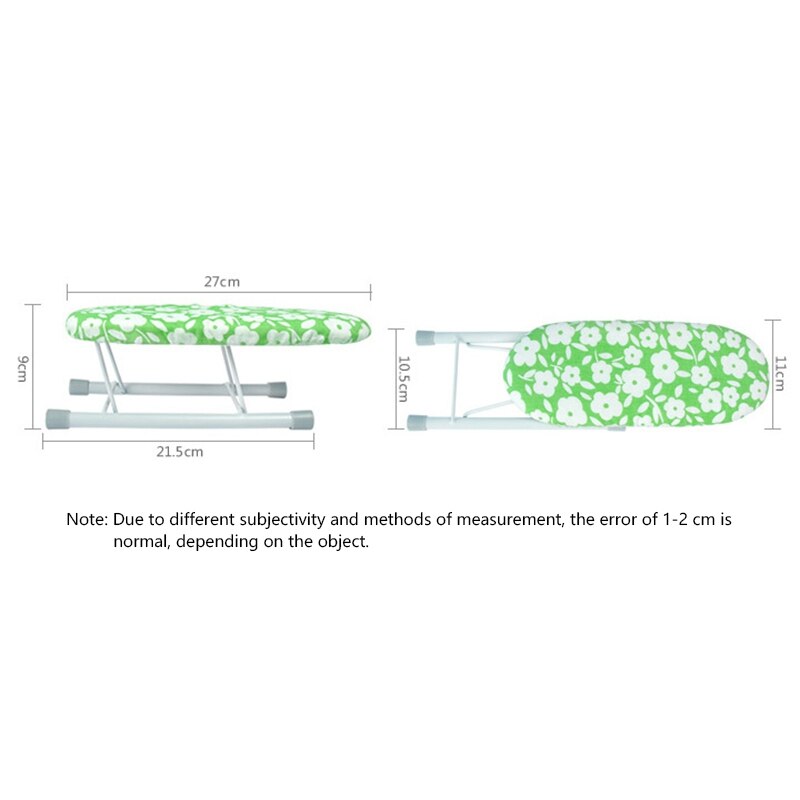 Strykebrett hjem reise bærbare ermer mansjetter mini bord med sammenleggbare ben