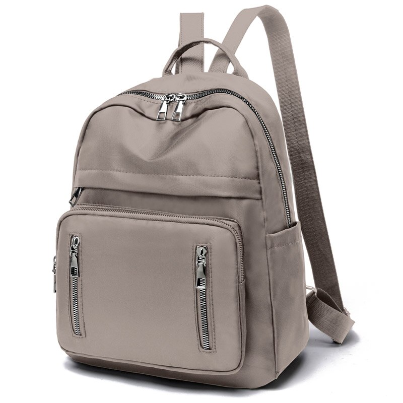 Mochila negra Oxford para mujer, mochila escolar rosa para niña, mochila de viaje de , bolsos: Gray