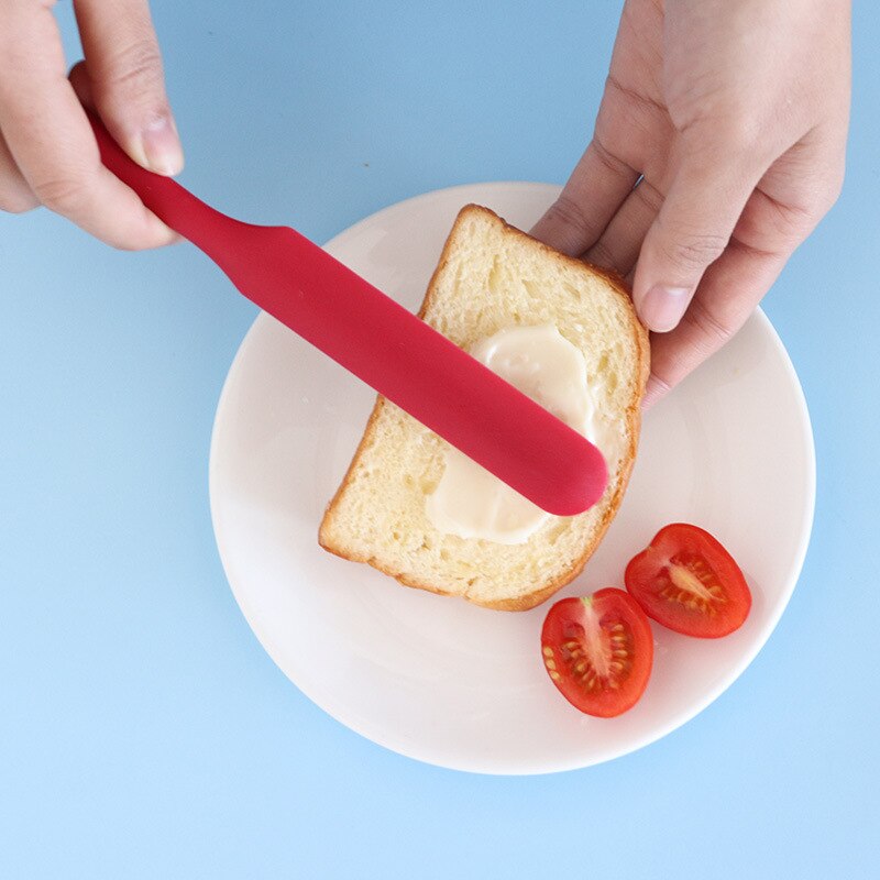 Spatule en Silicone résistant à la chaleur, antiadhésif, outil de pâtisserie, couteau à beurre, grattoir, outil de gâteau réutilisable, accessoires de cuisine
