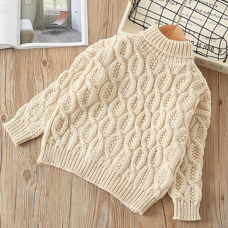 Wintertrui voor meisjes, jongens, baby's, kinderen, warme coltrui, gebreide trui, trui, tops, bovenkleding  s10092