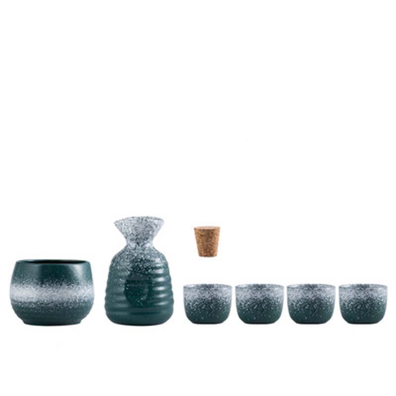 Fancity vinvarmer japansk keramisk sake vinredskaber husholdningsvinkande sæt hvid risvin husholdningsopvarmning vin wa: 2