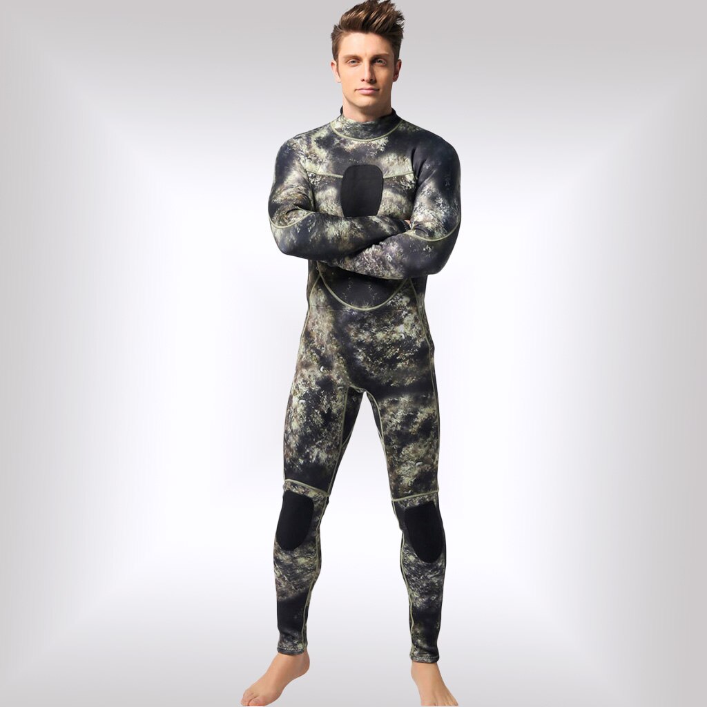 3Mm Neopreen Camo Mannen Volledige Wetsuits Warme Winter Zwemmen Duiken Surfen Spearfishing S/M/L/xl/Xxl/Xxxl Гидрокостюм