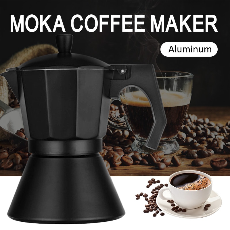 3/6Cups Koffiezetapparaat Pot Roestvrij Staal Mokka Espresso Latte Filter Moka Koffiezetapparaat Koffie Pot Voor Keuken cafetera