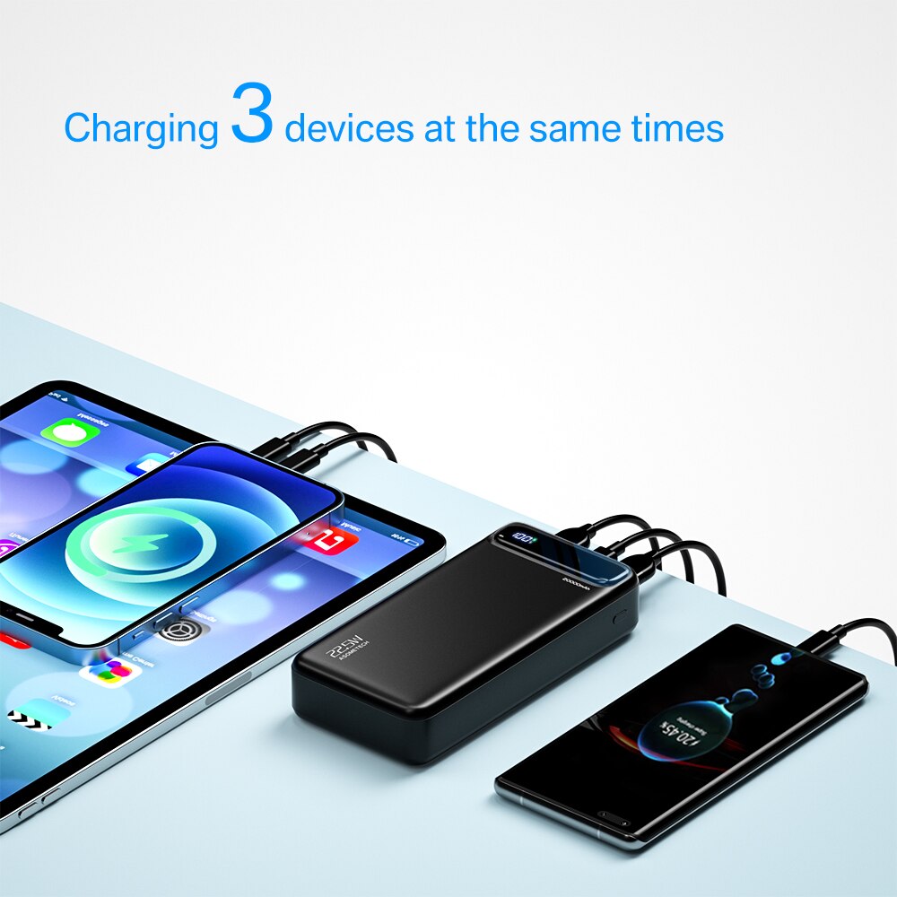 Powerbank 20000 mah bærbar lader powerbank 20000 mah hurtiglader eksternt batteri pd poverbank til iphone 13 12 pro xiaomi