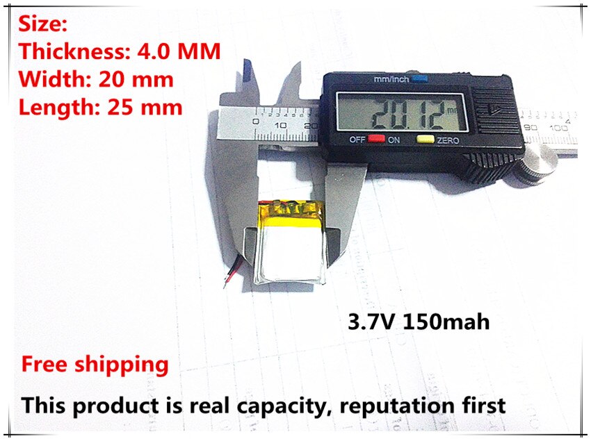 Liter energy battery Good Qulity 3.7V 402025 042025 3.7V 150mah Li-ion battery for tablet pc BANK,GPS,mp3,mp4