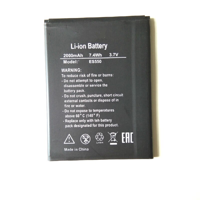 Westrock 2000mAh ES550 ES 550 batterie für DEXP Ixion ES550 ES 550 handy