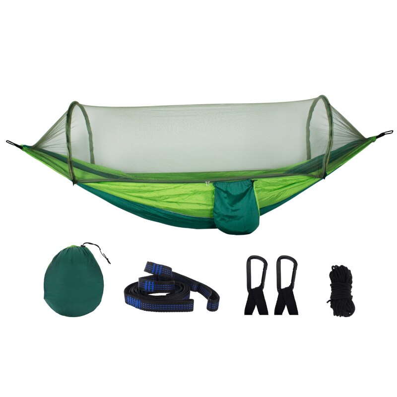 Quick-opening Mosquito Net Hammock Simple Tent On Tree Parachute Cloth Anti-mosquito Swing Hammock