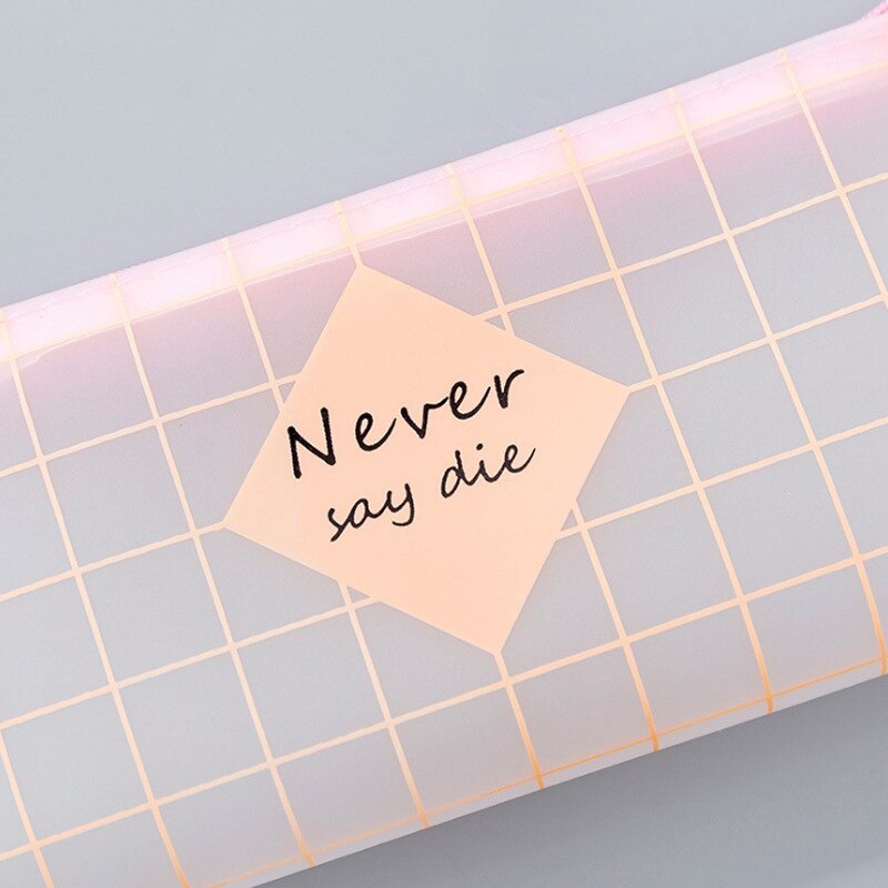 1Pc Pink Pencil Case Small Fresh and Simple Pencil Case Stationery Storage Organizer Pencil Bag School Office Supply Escolar