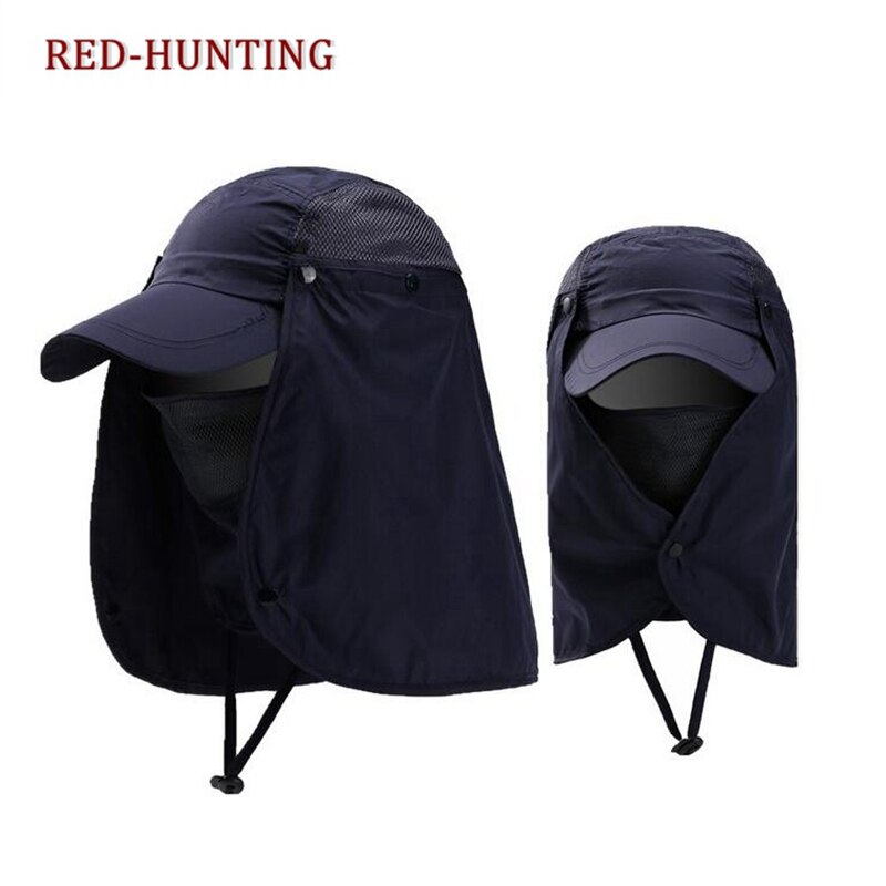Gorro Unisex para deportes al aire libre, pesca, senderismo, protección UV, cara, cuello, solapa, para el sol