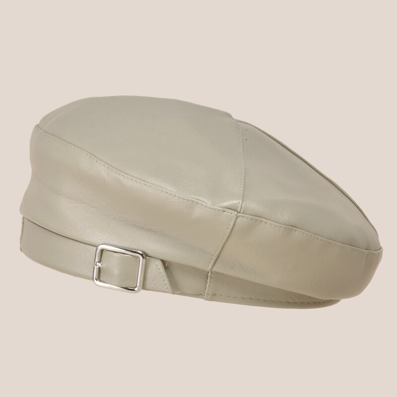 Patent Leather Beret hat Women French Artist Hat Ladies Autumn winter Female Bonnet Beanies Gorras Harajuku