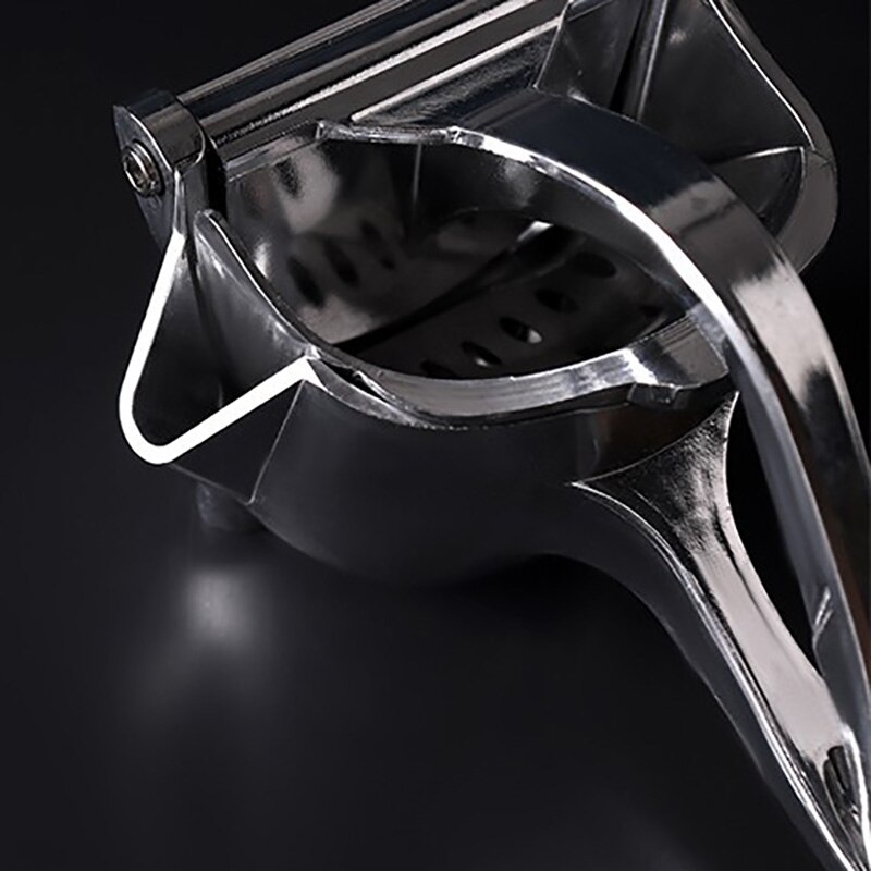 Exprimidor de zumo a presión de la mano, herramienta portátil para cocina, multifunción, Manual de aleación de aluminio, plata, 1 Uds.