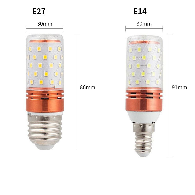 Ampoule LED E27, 16W, 220V, lampe LED, blanc /blanc froid, E14, pour salon, plafonnier, lampe de chevet