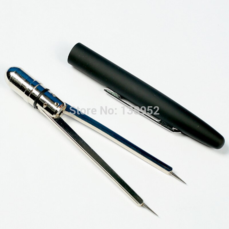 Advanced Pen Style Brass ECG EKG Calipers With Protective Cover Ruler Measure Dividers Compass With Box