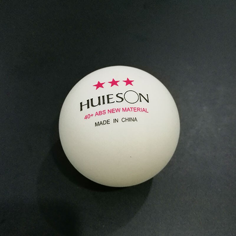 10 stk / pakke huieson ping pong bolde 3 stjernet materiale abs plast bordtennis bolde 2.8g 40+ mm