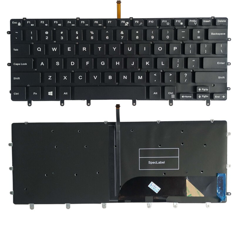 US Keyboard FOR DELL XPS 15 9550 9560 laptop keyboard Backlight