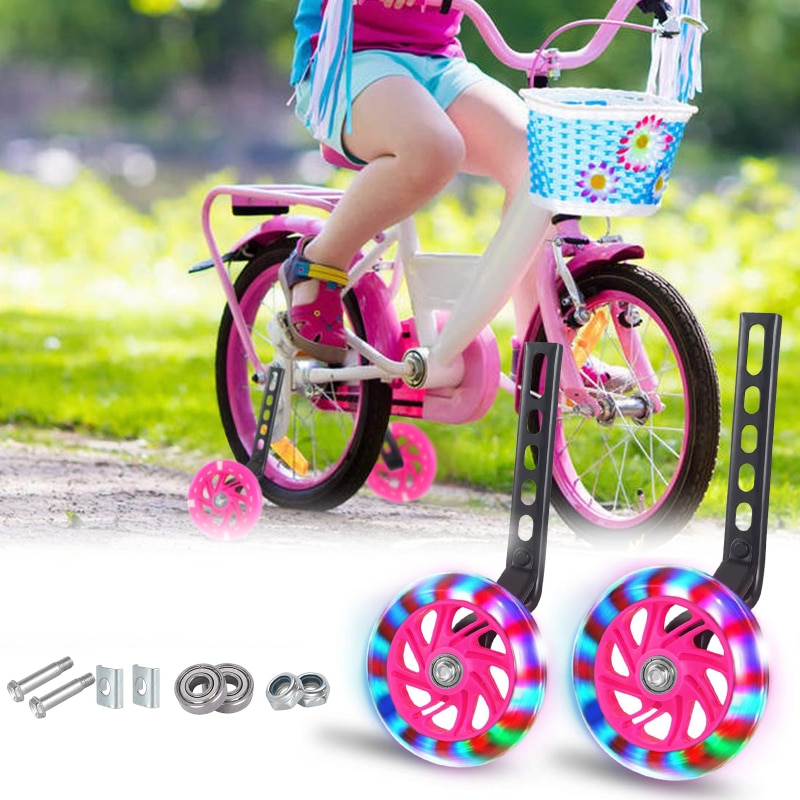 2PCS Children's Bicycle Balance Auxiliary Wheels 12-20 Inch Kids Bicycle Stabilizer Kit Children Bike Practice Auxiliary Wheels