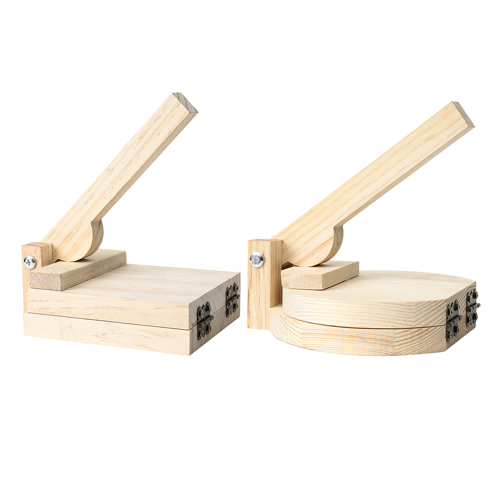 Wooden Tortilla Paste Press Manual Dumpling Presser Pizza Maker Baking