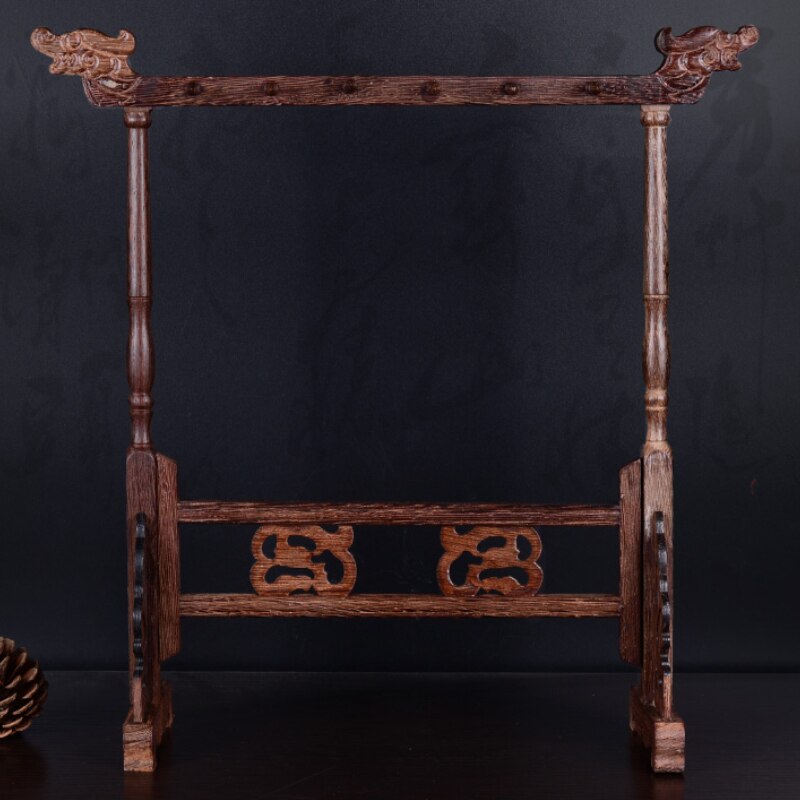 Brush Holder Pen Hanging 12 Hangers Solid Wood Writing Penholder Traditional Writing Brush Hanger Practical Study Brush Pen Rack