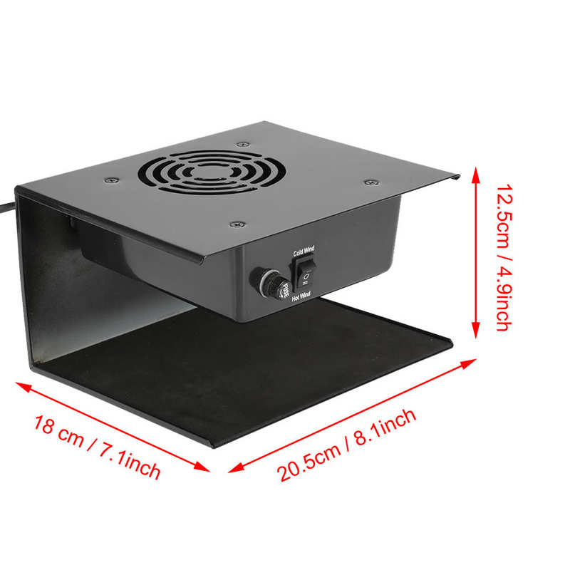 Ventilador de aire para uñas, secador de uñas en Gel, secado en seco, esmalte de uñas en Gel, aire frío y cálido, arte de uñas para manos y pies, 300W