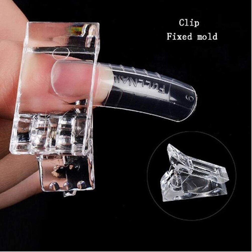5pz clip per punte per unghie per costruzione rapida Polygel forme per unghie punte per unghie clip per estensione delle unghie UV costruttore morsetti manicure