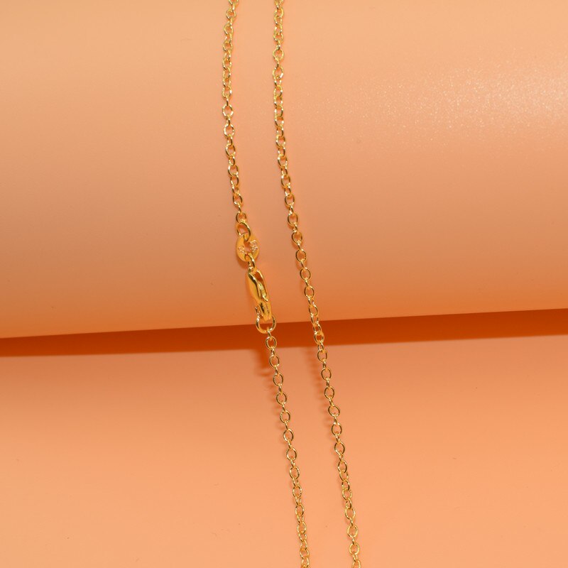 1PCS Gold Filled Necklace Jewelry Rolo "O" Chain 2mm Necklace 16-30 Inches
