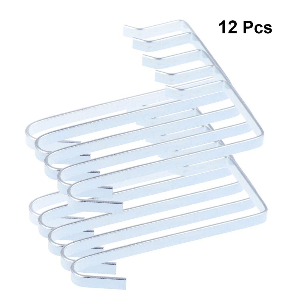 52Pcs Blue Iron Door Back Hooks Multifunctional Traceless Over the Door Hanger for Wall Storage Bag Pocket Hanging Bag: As Shown 1