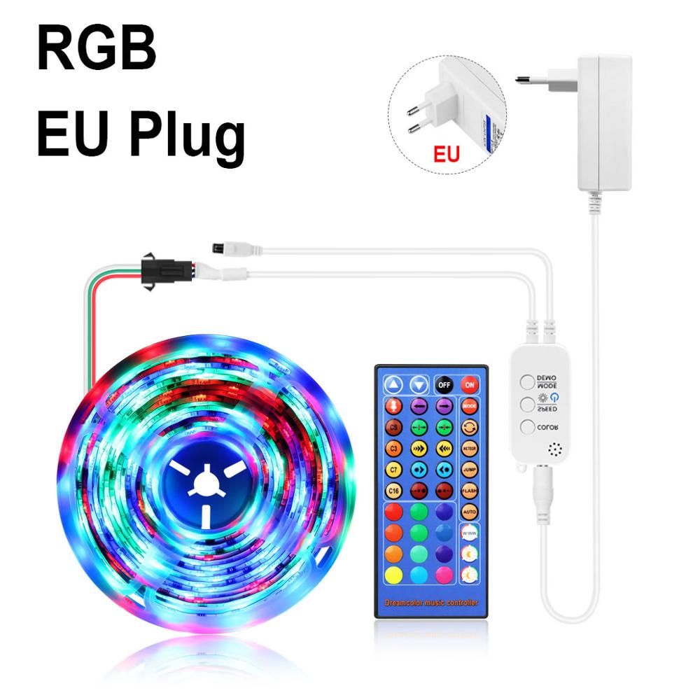 Flexible Bluetooth Neon light WS2811 LED Strip RGB Neon Sign Music Sync Smart Home House Dream Party Room Decor Neon lighting: Set with EU Plug / 3M