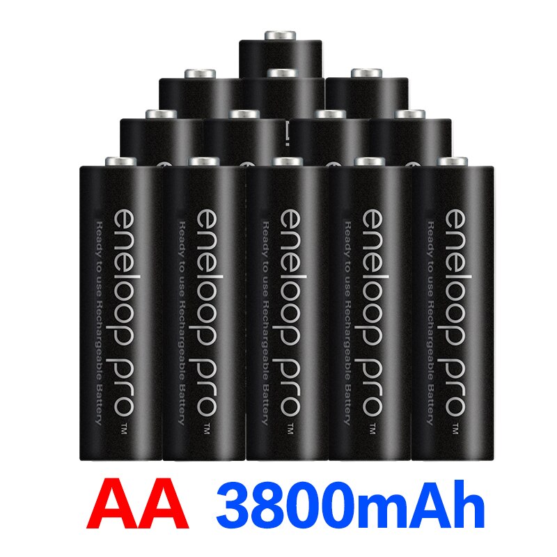 8 Stuks Originele Batterij Pro Aa 3800 Mah 1.2V Ni-Camera Zaklamp Speelgoed Oplaadbare Batterijen Met Lader