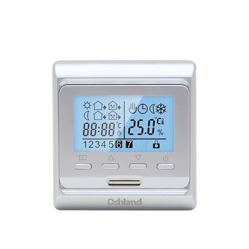 Weekly Programmable Heating Thermostat 16A LCD Digital Temperature Controller For Electric Heating System