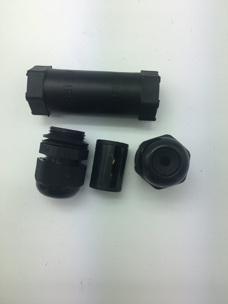 4pcs/lot IP68 Waterproof Connector 3 Pin Electrical Terminal Adapter Wire Connector Screw Soldering Pin connector for Light