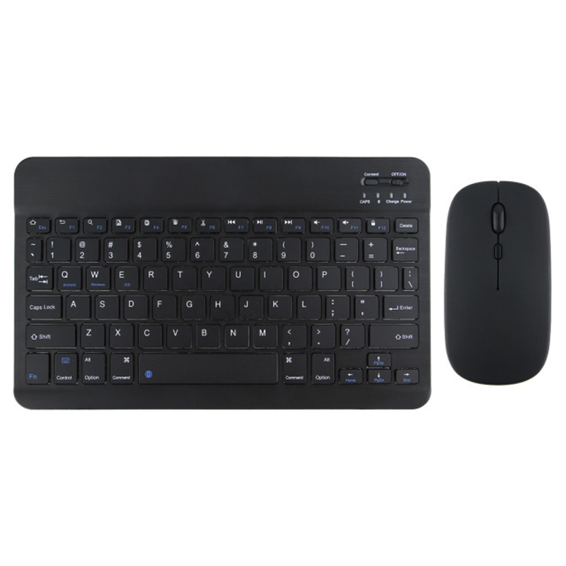 Xiaomi-teclado y ratón inalámbricos con Bluetooth, tableta magnética ultrafina de 10 pulgadas para IPad, Huawei, tabletas, teléfonos recargables: Marrón