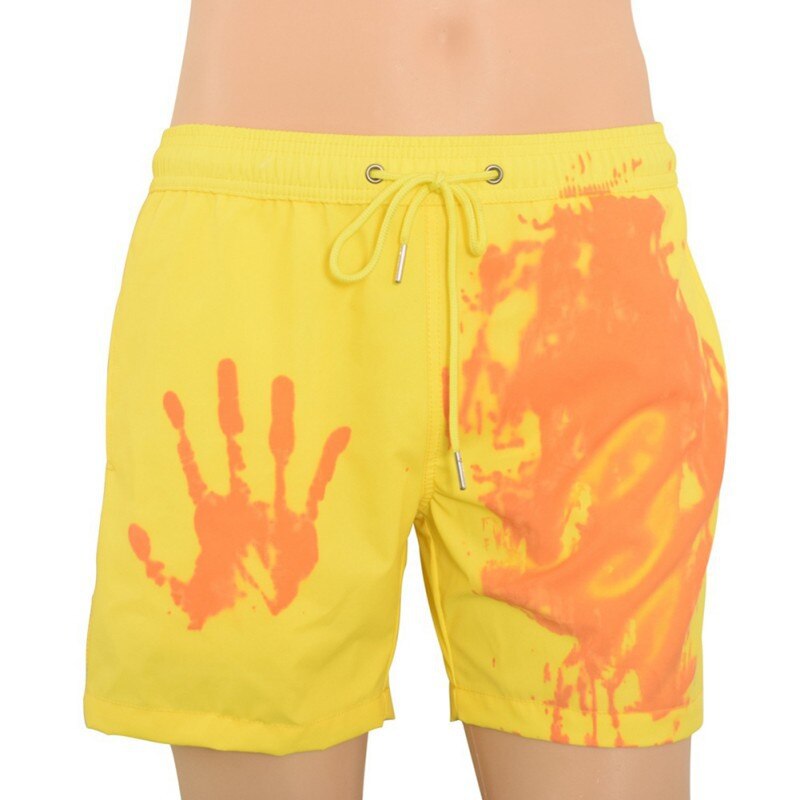 Changement magique couleur conseil Shorts été hommes maillot de bain maillot de bain maillot de bain séchage rapide short de bain pantalon de plage directe: Default Title