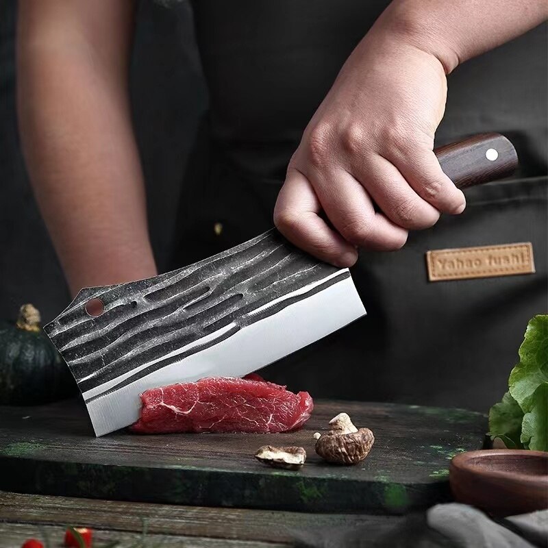 Stainless Steel kitchen knives Chef Knife Hand-forged Butcher Knife Meat Vegetables Slicing Cleaver High Hardness Utility knife