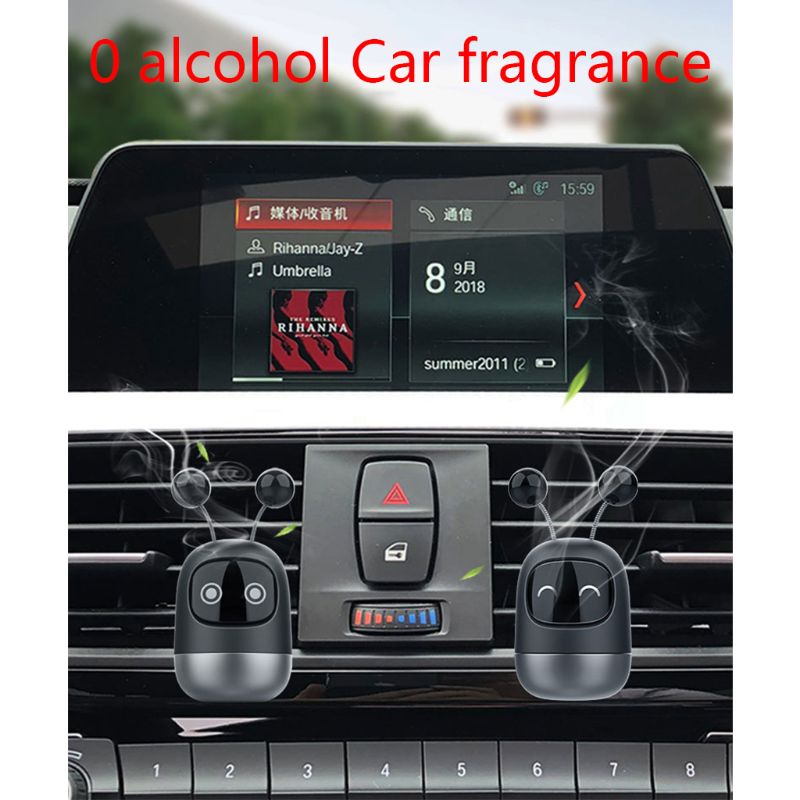 Auto Parfum Luchtverfrisser Leuke Robot Auto Diffuser Effen Aromatherapie Air Vent Luchtverfrisser Voor Auto Interieur Decor Accessoires