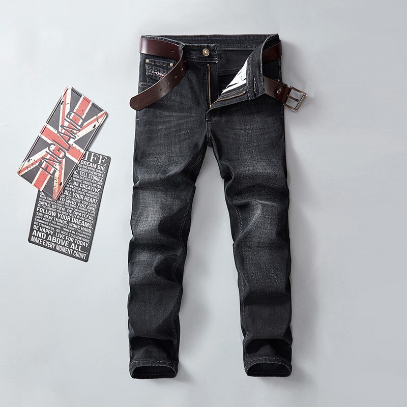 zwarte stretch jeans heren