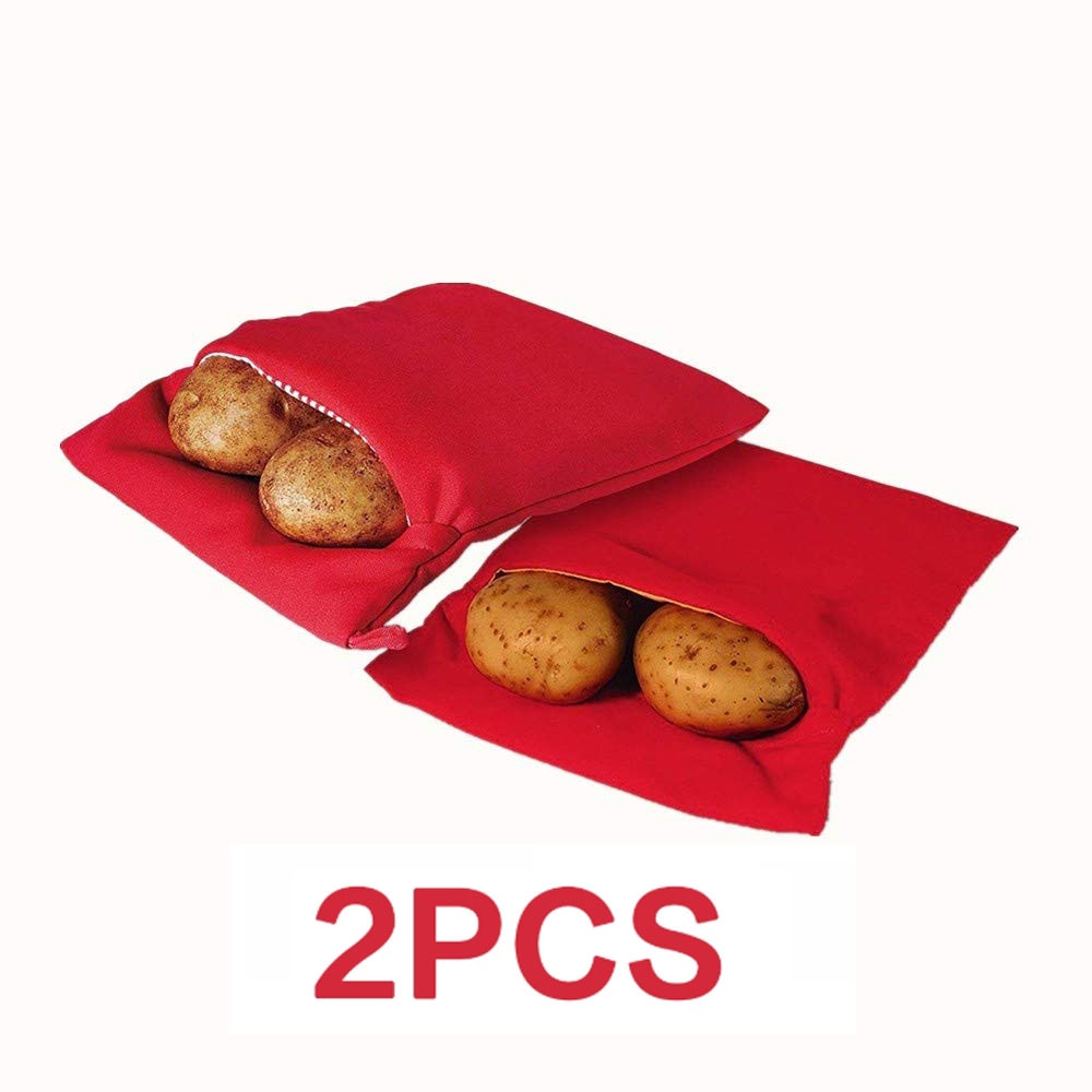 2Pcs Magnetron Gebakken Aardappel Bag Tool Te Kok Stoom Tas Voor Quick Gebakken Aardappel Keuken Accessoires