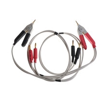 2Pcs Meter Test Leads Lead / Clip Cable / Clamp Terminal Probe Wires with 4 Banana Connector