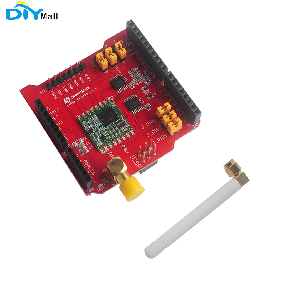 Dragonino LoRa Shield – émetteur-récepteur sans fil longue Distance, 433MHz 915MHz 868MHz, pour Arduino UNO Mega2560 Leonardo DUE