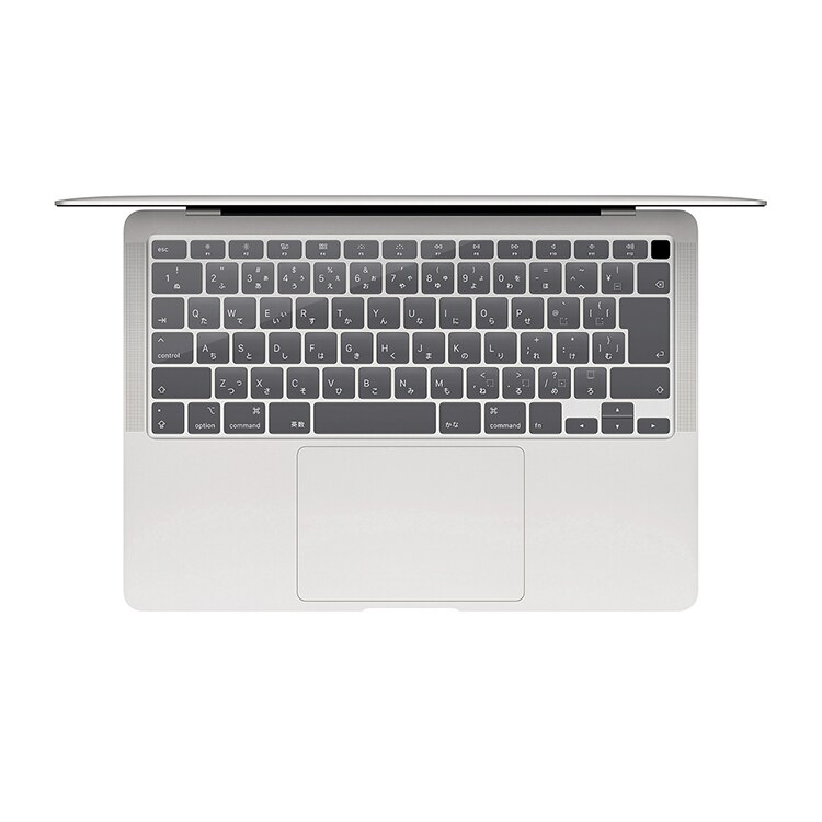 HRH japoński język silikonowa klawiatura skóry pokrywa Protector dla MacBook najnowszy Air 13 Touch ID A2179 (wydanie 2020) wersja JP: Transparent