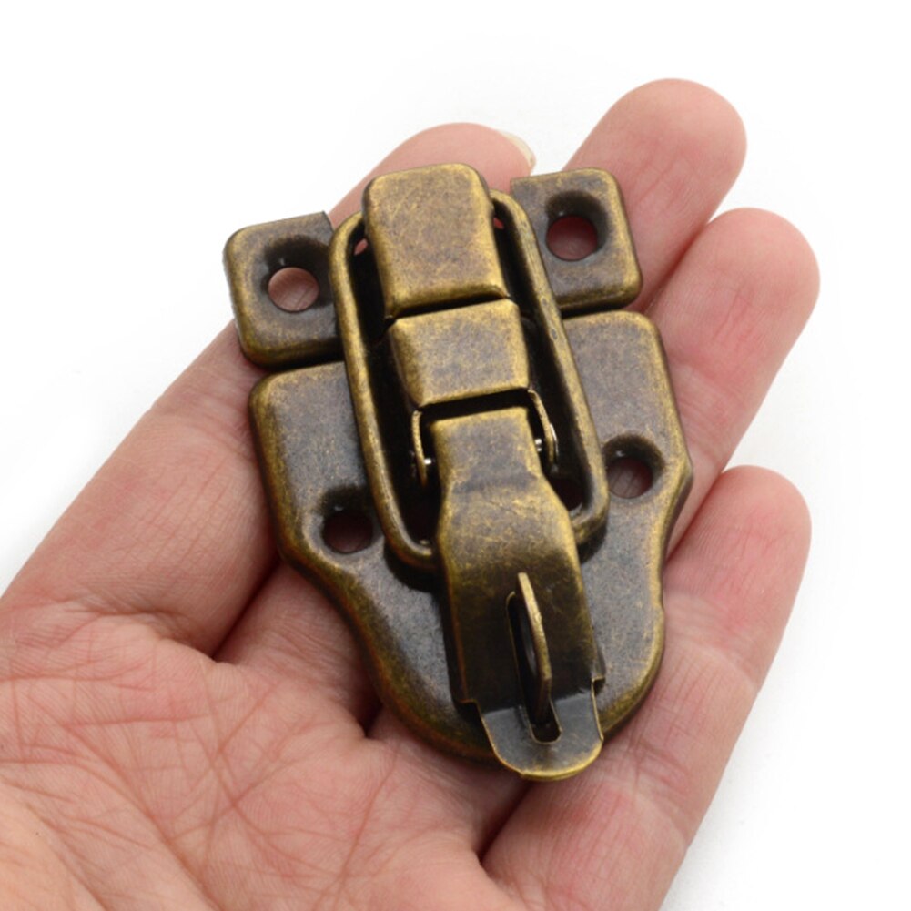 2pack Wooden Box Duckbilled Hasp Retro Style Toolbox Cabinet Decoration Clasp Suitcase Trunk Jewelry Chest Toggle Latch Durable