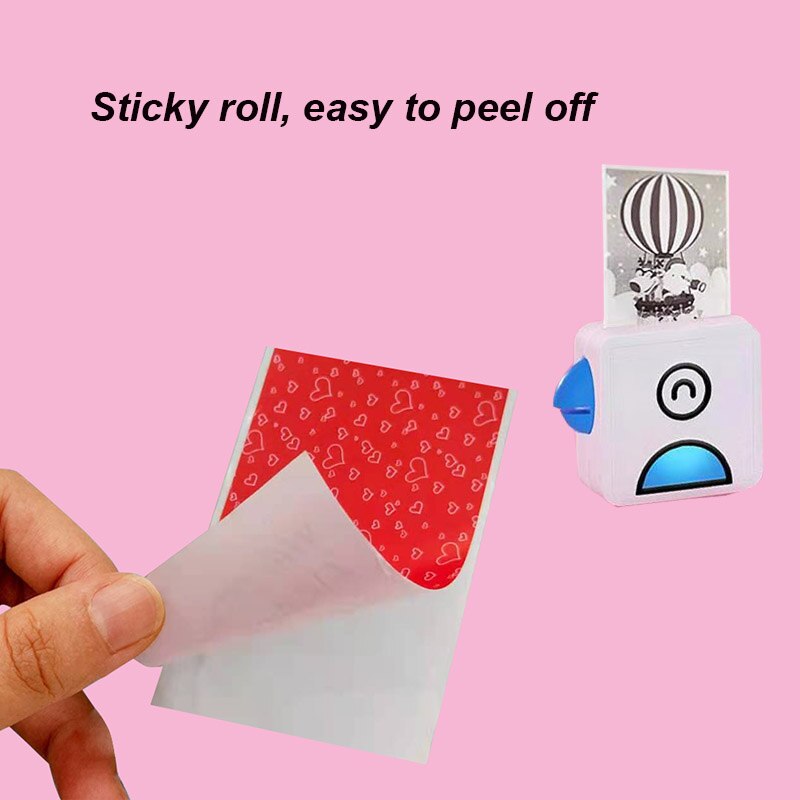 Papier auto-adhésif thermique 57mm, papiers d'étiquettes imprimables pour imprimante de poche M02/M02S/M02Pro, papier Photo autocollant pour iphone