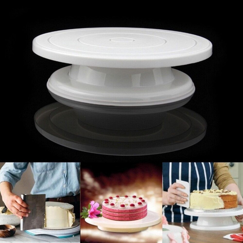 Diy taart draaiplateau bakvorm taartplaat draaibaar rond taartdecoratiegereedschap draaitafel banketbakkersbenodigdheden bakaccessoires