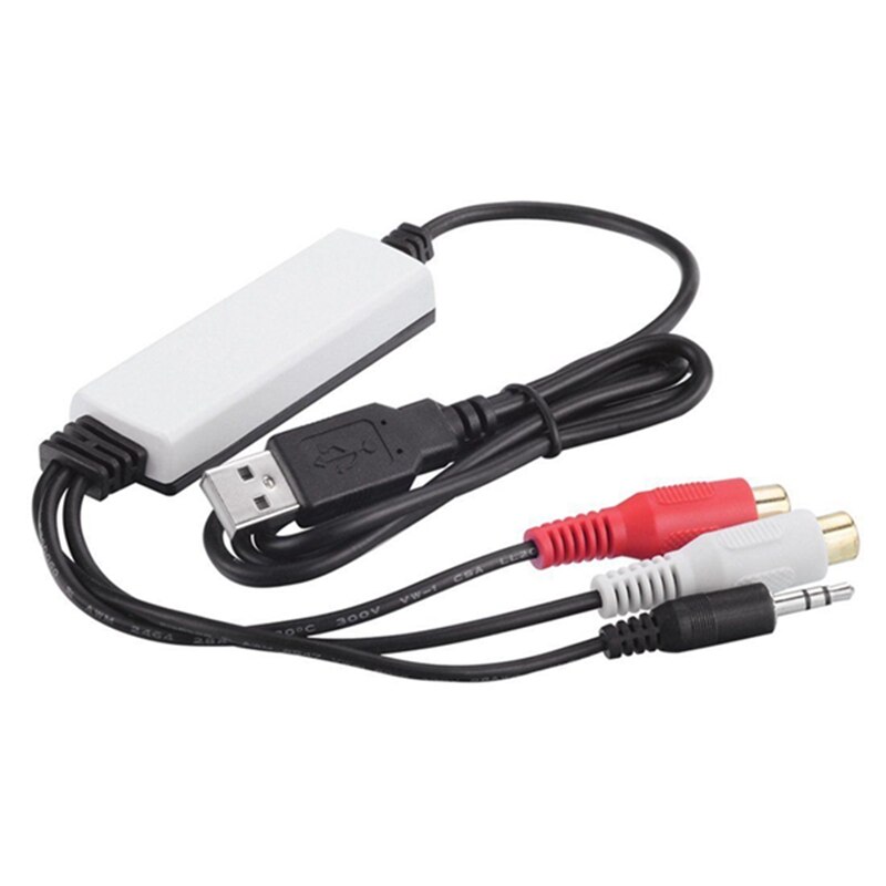 Usb o capture card grabber til vinyl kassettebånd til digital  mp3 konverter, understøtter mac & windows 10/8.1/8 / 7 /  vista/xp