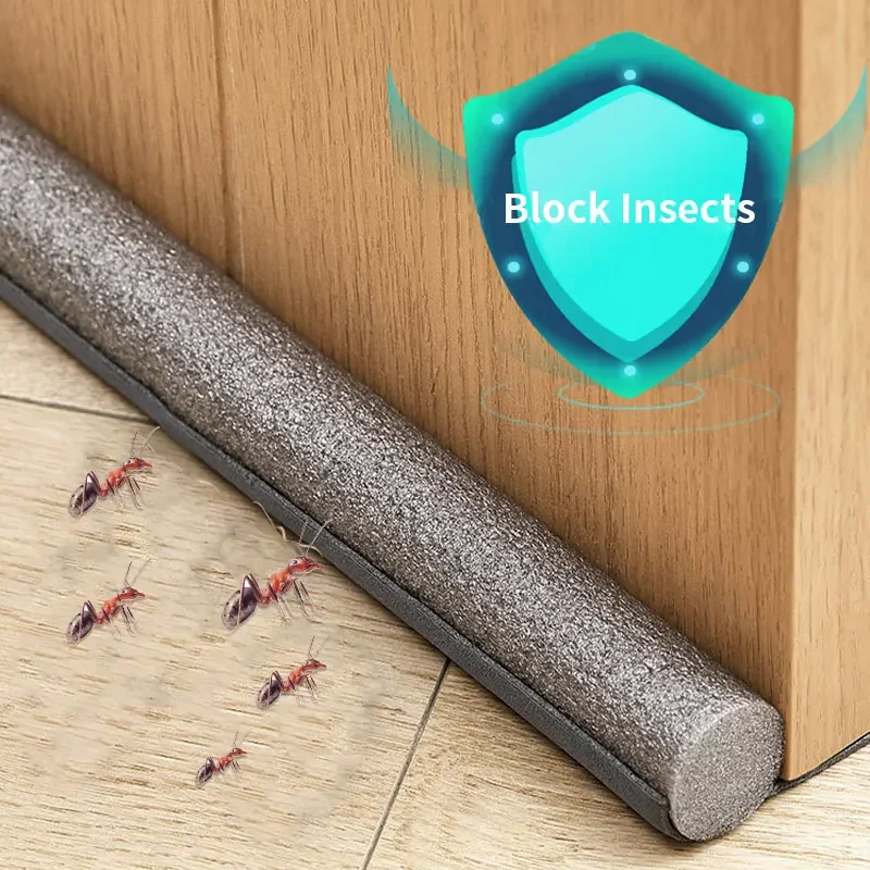 Tapón de tira de sellado inferior de puerta Flexible, protector de burlete para puerta, bloqueador de polvo y viento, tapón sellador, sello de puerta, superventas